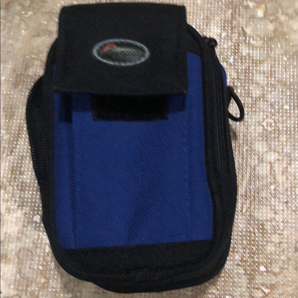 Lowepro Blue and Black Phone Holster with Secure Flap camera case